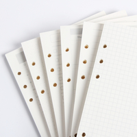Papiers de Recharge pour Carnet à Reliure 6 Trous Papeterie : Lignes, Carreaux, Points, Listes, Planificateur Quotidien Hebdomadaire Mensuel A5 A6