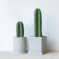 Grandi vasi di plastica di Cactus artificiali piante all'ingrosso decorazione succulenta in fibra di vetro fiori decorativi e ghirlande per tutte le stagioni