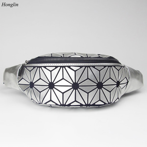 2021 geometrico marsupio <span class=keywords><strong>da</strong></span> <span class=keywords><strong>donna</strong></span> olografico riflettente luminoso marsupio per viaggio zaino alla moda - Product Image 3