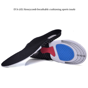 Eva <span class=keywords><strong>Gel</strong></span> silicone chaussures de basket-ball semelle intérieure nid d'abeille respirant amorti chaussures de sport semelles - Product Image 3