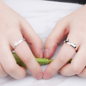 Korean Cute <strong>Cat</strong> Claw Smooth Face Open <strong>Ring</strong> - Product Image 4