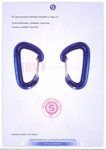 Light Compact Easy Carry Wire Gate Climbing Safety Aluminum Carabiner With CE - Product Image 5