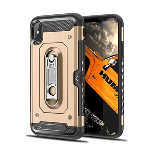 Híbrido de la <span class=keywords><strong>pc</strong></span> tpu shockproof <span class=keywords><strong>Hummer</strong></span> soporte funda de teléfono móvil para el iPhone X plus - Product Image 2