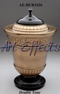 Urna de cremación de bronce de Atenas de latón macizo, elegante diseño conmemorativo para cenizas de adultos, recuerdo, hermoso recuerdo de cenizas humanas - Product Image 2