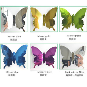 All'ingrosso 3D specchio PET farfalla adesivo <span class=keywords><strong>da</strong></span> <span class=keywords><strong>parete</strong></span> bella farfalla decalcomania della <span class=keywords><strong>parete</strong></span> decorazione della festa nuziale sfondo <span class=keywords><strong>farfalle</strong></span> - Product Image 5