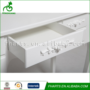 Blanco brillante Soporte De Madera Dormitorio <span class=keywords><strong>Vestidor</strong></span> Espejo - Product Image 6