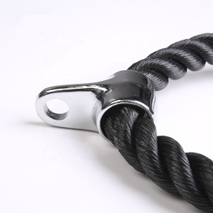 Heavy Capacity Gym Tricep Rope Double Grip Black <strong>Fitness</strong> <strong>Equipment</strong> Made Rubber for Strength Training <strong>Fitness</strong> <strong>Equipment</strong> <strong>Accessory</strong> - Product Image 4