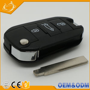 Porte-clés de voiture à 3 boutons rabattable, <span class=keywords><strong>coque</strong></span> de protection <span class=keywords><strong>pour</strong></span> véhicule de <span class=keywords><strong>Peugeot</strong></span> 3008, 301, <span class=keywords><strong>308</strong></span>, 408, 508, accessoires - Product Image 6