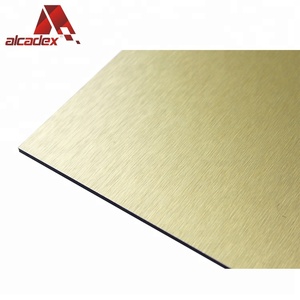 Pannello Composito in Alluminio Alcadex 3mm Dorato Spazzolato <span class=keywords><strong>per</strong></span> Decorazione Interna, Controsoffitti e Cartelloni Pubblicitari - Product Image 6