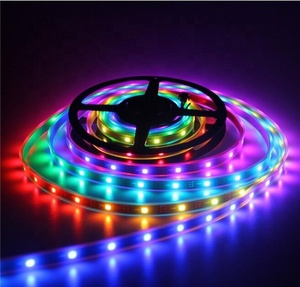 DC5V Chống Thấm IP67 Linh Hoạt Đen PCB WS2812B Lập Trình Kỹ Thuật Số 5050 Địa Chỉ Pixel RGB LED Strip - Product Image 3