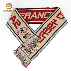 Fuente de la fábrica de China buena calidad de diseño personalizado bufanda de fútbol - Product Image 4