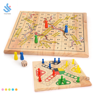 YF-Z6037 alta calidad producto educativo madera divertido vuelo <span class=keywords><strong>serpiente</strong></span> y escalera <span class=keywords><strong>de</strong></span> ajedrez juguetes para niños - Product Image 2