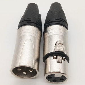 Bakır pimleri mikrofon XLR konnektör dişi ve erkek hoparlör konektörü - Product Image 5