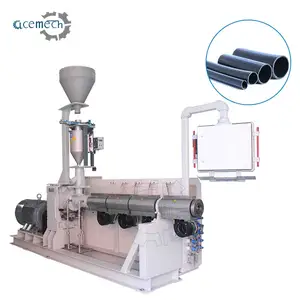 PLC single screw extruder for pe pipe extrusion machine