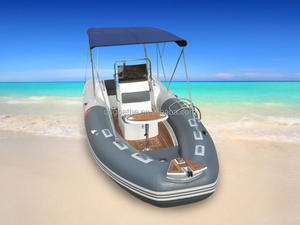 Meilleure vente RIB580B coque en fibre de verre gonflable PVC Tube bateau à rames Premium Yacht pour les sports nautiques - Product Image 5
