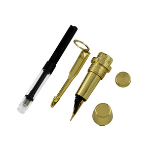 Kit <span class=keywords><strong>Penna</strong></span> <span class=keywords><strong>in</strong></span> Metallo Dorato Penn State Industries per Studenti, per Creare Penne Stilografiche Artigianali con Logo Personalizzato, da Assemblare da Sé - Product Image 5