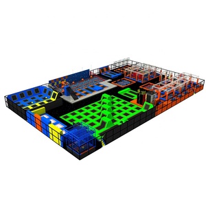 Parc de trampoline avec fosse à mousse intérieure de grande taille pour adultes et enfants, design professionnel, saut libre, avec <span class=keywords><strong>Ninja</strong></span> <span class=keywords><strong>Warrior</strong></span> - Product Image 2