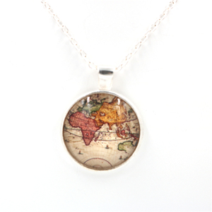 <span class=keywords><strong>Collana</strong></span> GPS a Forma di Globo con Bottone a Pressione Economica all'Ingrosso 2017 per Giovani - Product Image 3