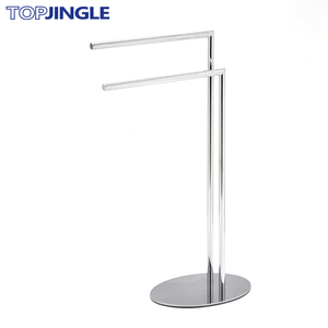 ราวแขวนผ้าแบบม้วนแนวตั้ง2รางสีโครเมี่ยมสวย - Product Image 1