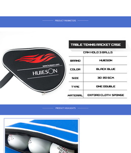 Custodia per Racchetta <span class=keywords><strong>da</strong></span> Ping Pong Huieson, Borsa all'Ingrosso per Racchetta <span class=keywords><strong>da</strong></span> Tennistavolo - Product Image 6
