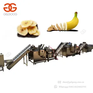 High Quality Crisp Plantain Slice Making Machinery Fruit Chips Production Line Banana Chips Machine For Sale