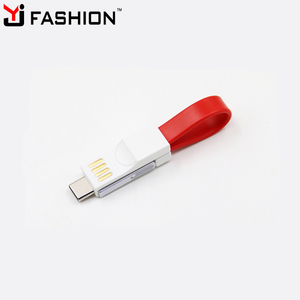 Yj moda nueva promoción caliente regalo 3 en 1 llavero USB Cable cargador para Android, IOS y teléfonos inteligentes tipo C - Product Image 1