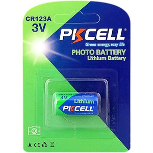 PKCELL Лидер продаж, <span class=keywords><strong>Cr123a</strong></span> 3 В, неперезаряжаемая литиевая батарея 1500 мАч Cr17345 оптом/блистерная карта - Product Image 3