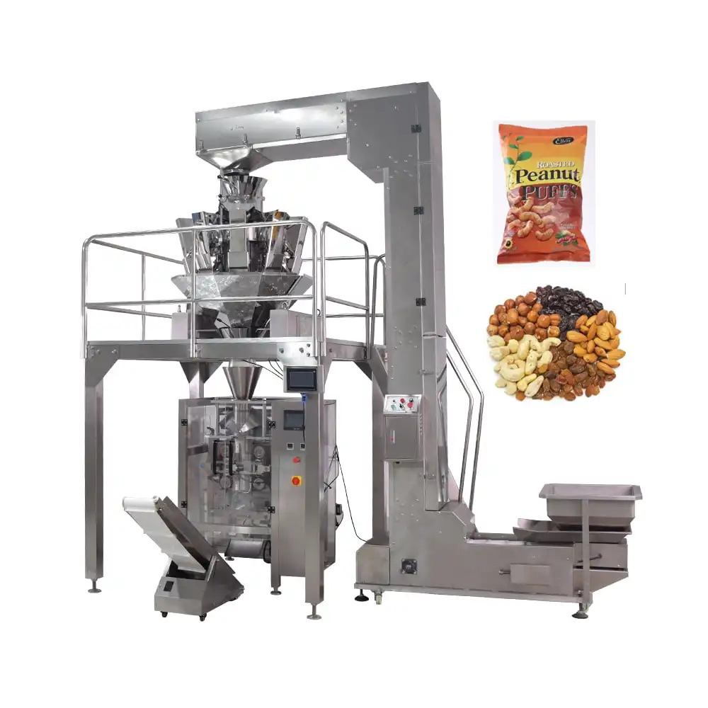 Automatic 500g rice sugar Grain Packing Machine Multi head weigher machine