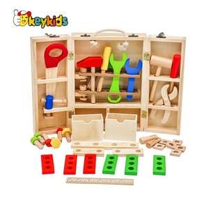 Educational Play <strong>Kids</strong> Wooden Toy <strong>Tool</strong> <strong>Set</strong> for Preschoolers W03D103B - Product Image 2