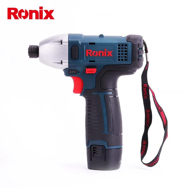 Ronix การออกแบบใหม่ที่มีคุณภาพสูงเครื่องมือไฟฟ้า12โวลต์ลิเธียมไร้สายไดร์เวอร์สว่านรุ่น8601