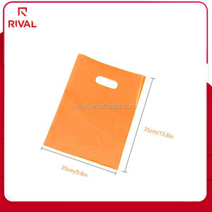 Naranja <span class=keywords><strong>al</strong></span> <span class=keywords><strong>por</strong></span> <span class=keywords><strong>mayor</strong></span> de 35x25 cm De Plástico Bolsas de la Compra de <span class=keywords><strong>Mercancía</strong></span> con Asa Troquelada - Product Image 5