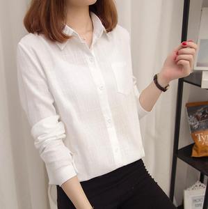 Camisa <span class=keywords><strong>de</strong></span> <span class=keywords><strong>vestir</strong></span> <span class=keywords><strong>de</strong></span> manga larga <span class=keywords><strong>de</strong></span> un bolsillo <span class=keywords><strong>de</strong></span> color blanco <span class=keywords><strong>de</strong></span> señora <span class=keywords><strong>de</strong></span> oficina <span class=keywords><strong>de</strong></span> alta calidad <span class=keywords><strong>para</strong></span> <span class=keywords><strong>mujer</strong></span> - Product Image 3