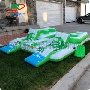 Îles flottantes gonflables tropicales de <span class=keywords><strong>Tahiti</strong></span> à 8 places pour parc océanique avec logo personnalisé - Product Image 6