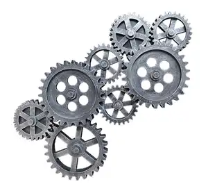 Antique Retro Vintage <strong>Rustic</strong> Industrial Age MDF Wood Gear <strong>Home</strong> Wall <strong>Decor</strong> - Product Image 5