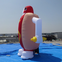 Publicité gonflable chaude de dessin animé de chien gonflable gonflable saucisse ballon K3011-1