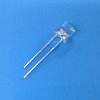 Diodo LED IR de 850nm con Cabeza Plana de 5mm, Transparente, Pin Largo, Emisor Infrarrojo DIP 160 °   LED Gran Angular para Sensor y Control Remoto