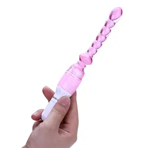 Long gelée vibrateur Plug Anal vibrateur bâton jouets sexuels pour Couples perles puissantes bouchons bout à bout vibrant jouets sexuels pour hommes femme %