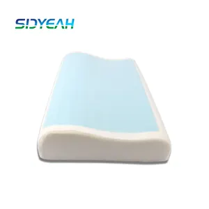 Bread Shape wholesale Visco Elastic Cooling Gel Memory Foam Healthy Pillow with Aloe Vera Fabric Cover for bed