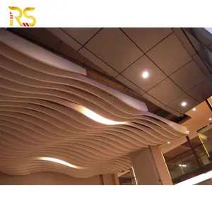 Hot Selling And Best Price Aluminum Fireproof Decoration Wave Baffle Ceiling Tile