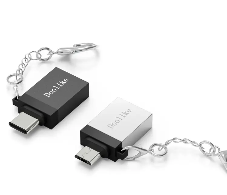 Hot koop Type-C male naar Micro USB vrouwelijke OTG adapter voor Micro USB data kabel OTG flash drive voor Samsung voor Huawei