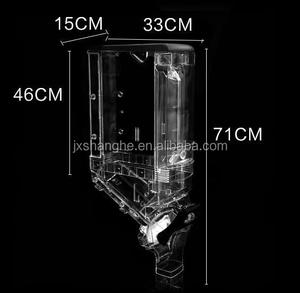 Poubelles de distributeur d'aliments en vrac, 20 pièces, conception Unique, aliments secs, gravité, pour magasin - Product Image 3