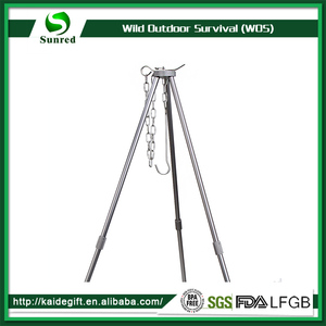 Colgando Estilo Barbacoa Parrillas de Carbón Con Las Patas Del Trípode Para Cocinar la Comida Campestre Que Acampa Al Aire Libre - Product Image 6