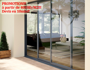 Baie vitrée <span class=keywords><strong>alu</strong></span> sécurisée CE SONCAP menuiserie en aluminium - Product Image 1