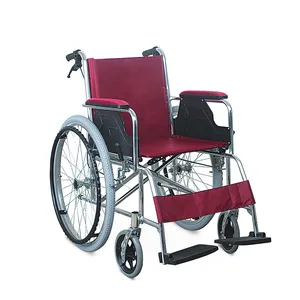 TOPMEDI lightweight self-propelled wheelchair with pneumatic tyre