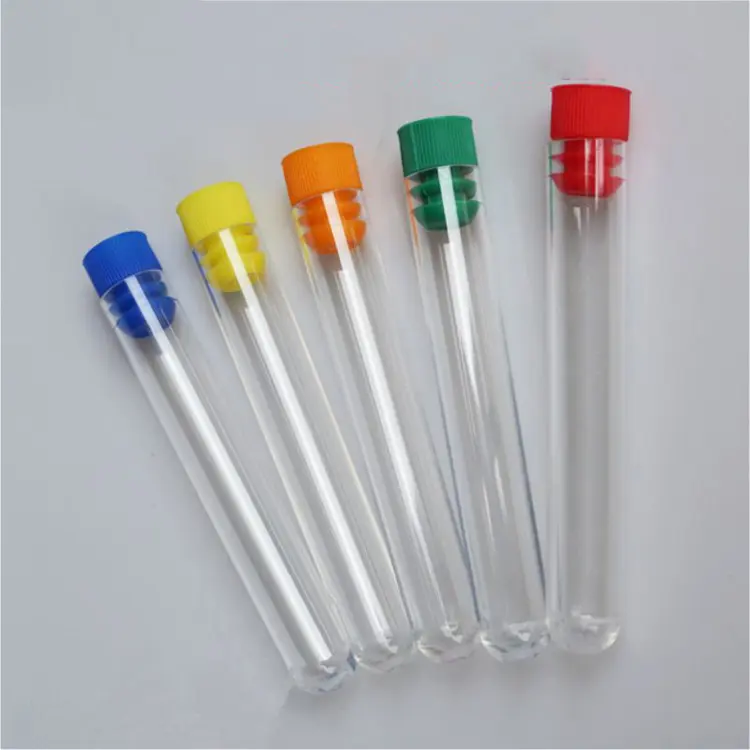 factory direct laboratory plastic test tube with screw stopper