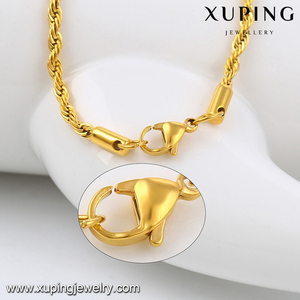 43022 prix de Gros vente chaude En Acier Inoxydable Bijoux 2018 xuping or chaîne collier - Product Image 6