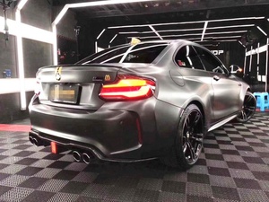 Aileron de pare-chocs arrière en fibre de carbone avec LED pour BMW F87 M2 Competition - Product Image 5