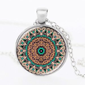 FT-Alibaba All'ingrosso Fancy Terrario di Vetro Turco Mandala Pendente Della Collana - Product Image 5