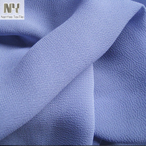 Nanyee Textile vente en gros fil collé tissé 20D + 26D Polyester non extensible ITY tissu en mousseline de soie