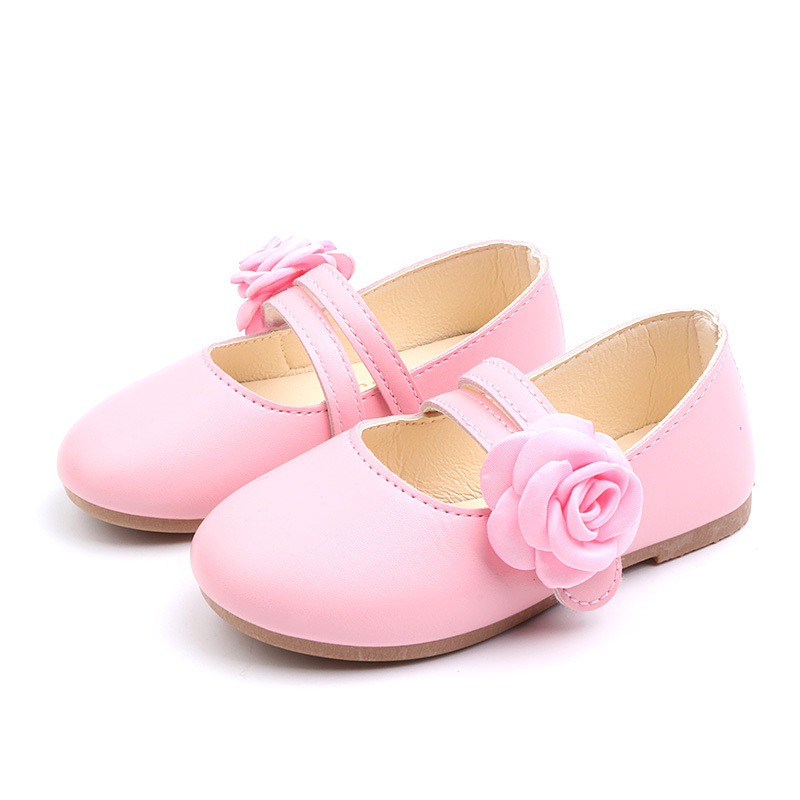Лидер продаж, детская кожаная обувь принцессы с цветами для девочек